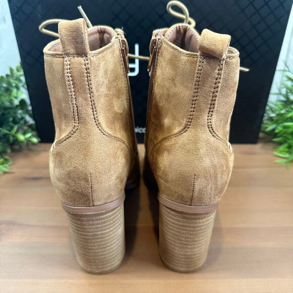 City Chic Women's Wide Fit Calista Ankle Boots Tan Size 40 US 9 - Picture 5 of 8